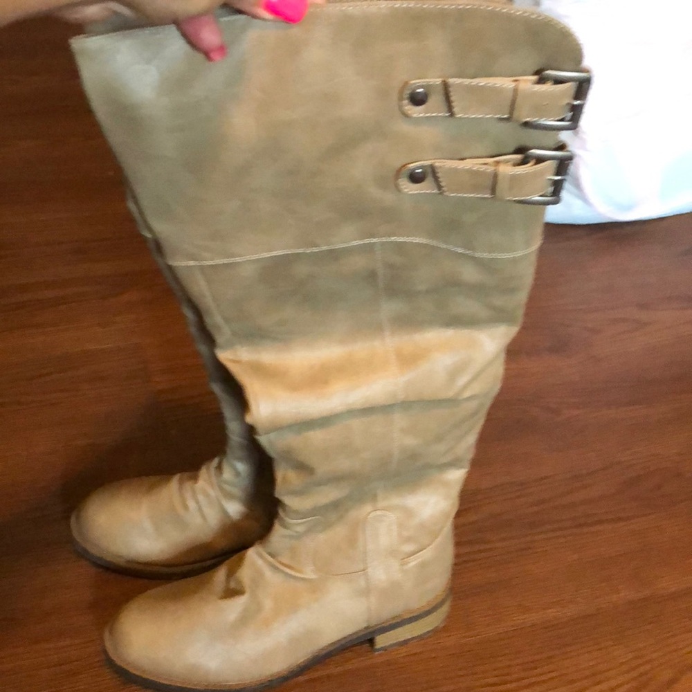 Leather boots!